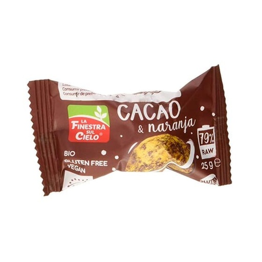 [22088] ENERGY BALL CACAO & NARANJA 25G LA FINESTRA