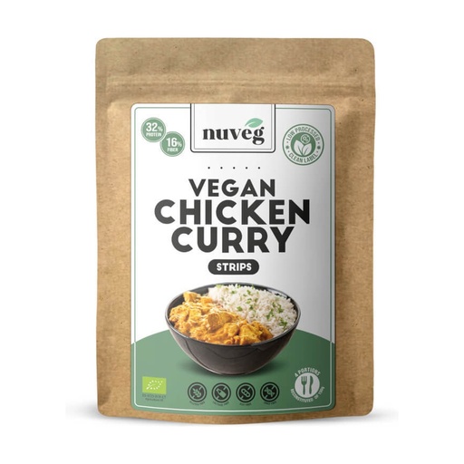[29443] POLLO AL CURRY VEGANO 90G NUVEG